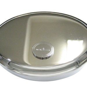 Trombone Music Instrument Oval Trinket Jewelry Box